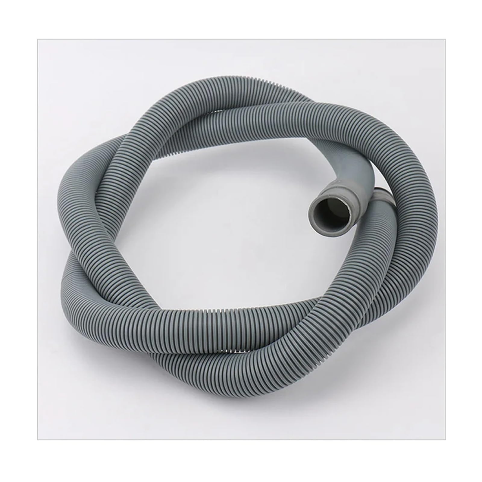 Desagüe de lavadora, manguera de 2 m for lavadora, lavavajillas, manguera de desagüe corrugada, extensión flexible larga, kit de tubería de desagüe con clip de conexión for baño.