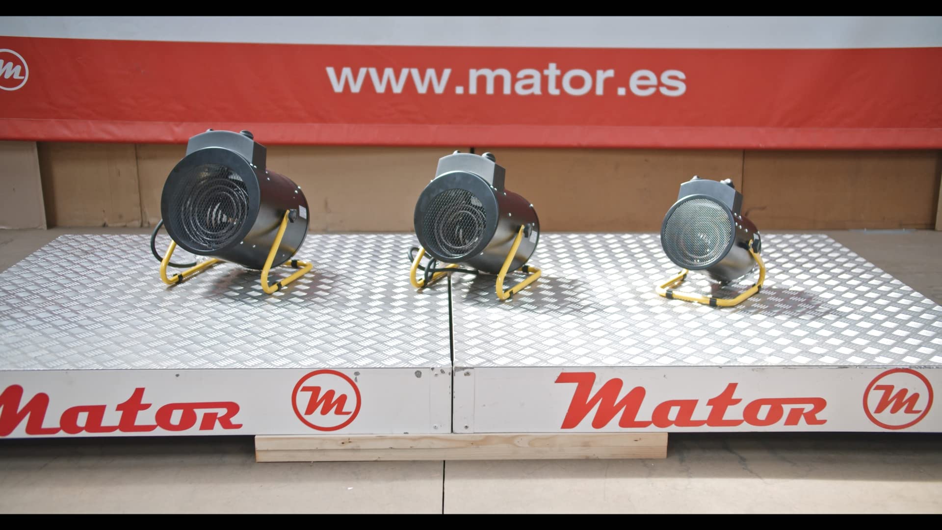 Aerotermo Eléctrico Industrial 5KW Calefactor Portátil y Ligero con Termostato Ajustable- EH CANNON BGP 05