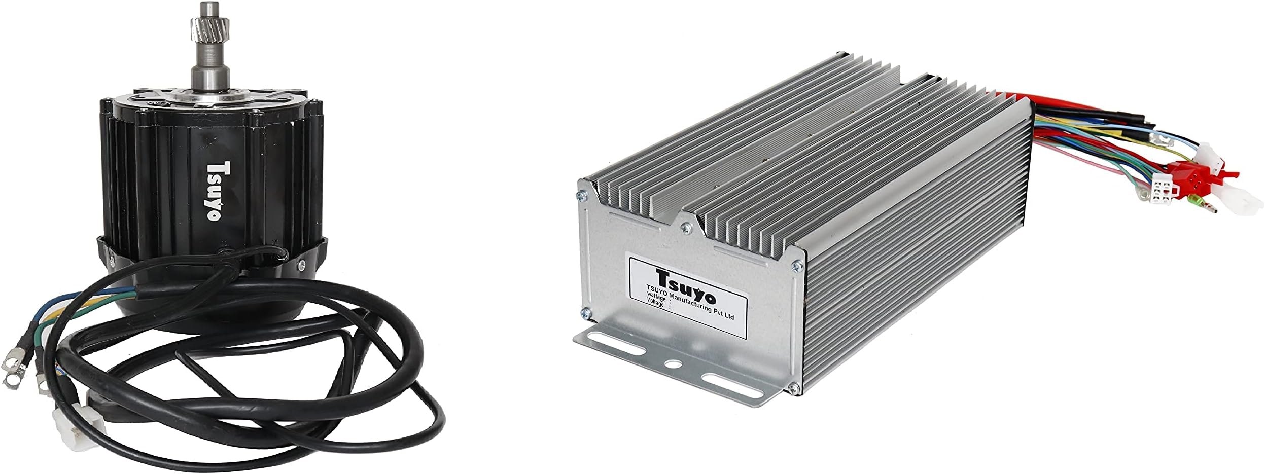 1 KW Electric Motor & 48V Controller for E Rickshaw, BLDC Motor & Controller E-Rickshaw Kit Tsuyo 1Kw Motor & 48V Controller, Made in India