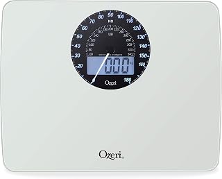 Rev Digital Weight Scale with Electro-Mechanical Weight Dial and 50 Gram Sensor Technology (0.1 lbs / 0.05 kg)
