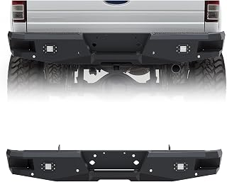 ECOTRIC Offroad Rear Bumper Compatible with 1999-2016 F250 F350 Super Duty