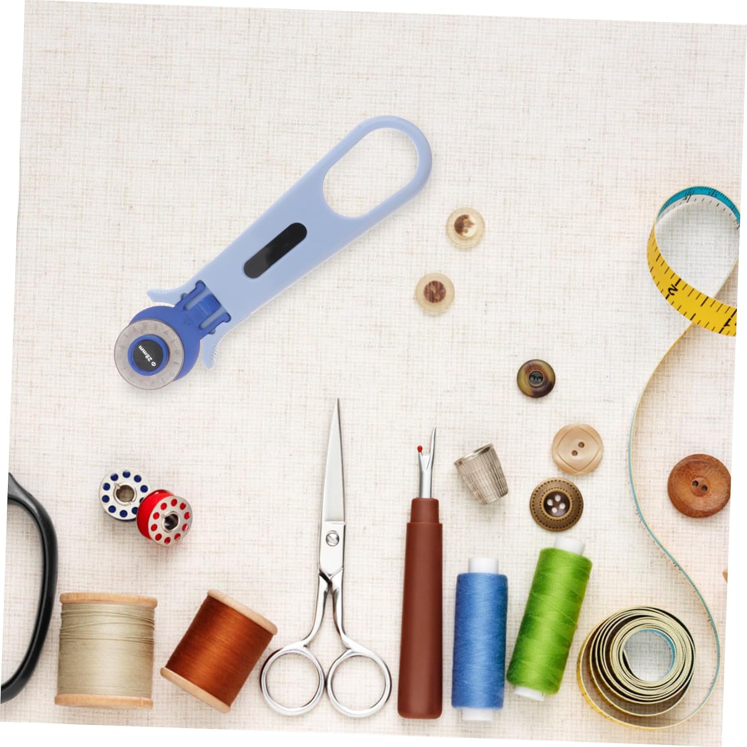 OSALADI 1pc Cloth Cutter Wheel for Easy Cutting Rotary Cutter Tool for Sewing Quilting and Crafting Precision Cloth Patches Rotary Cutting Tool Sky-