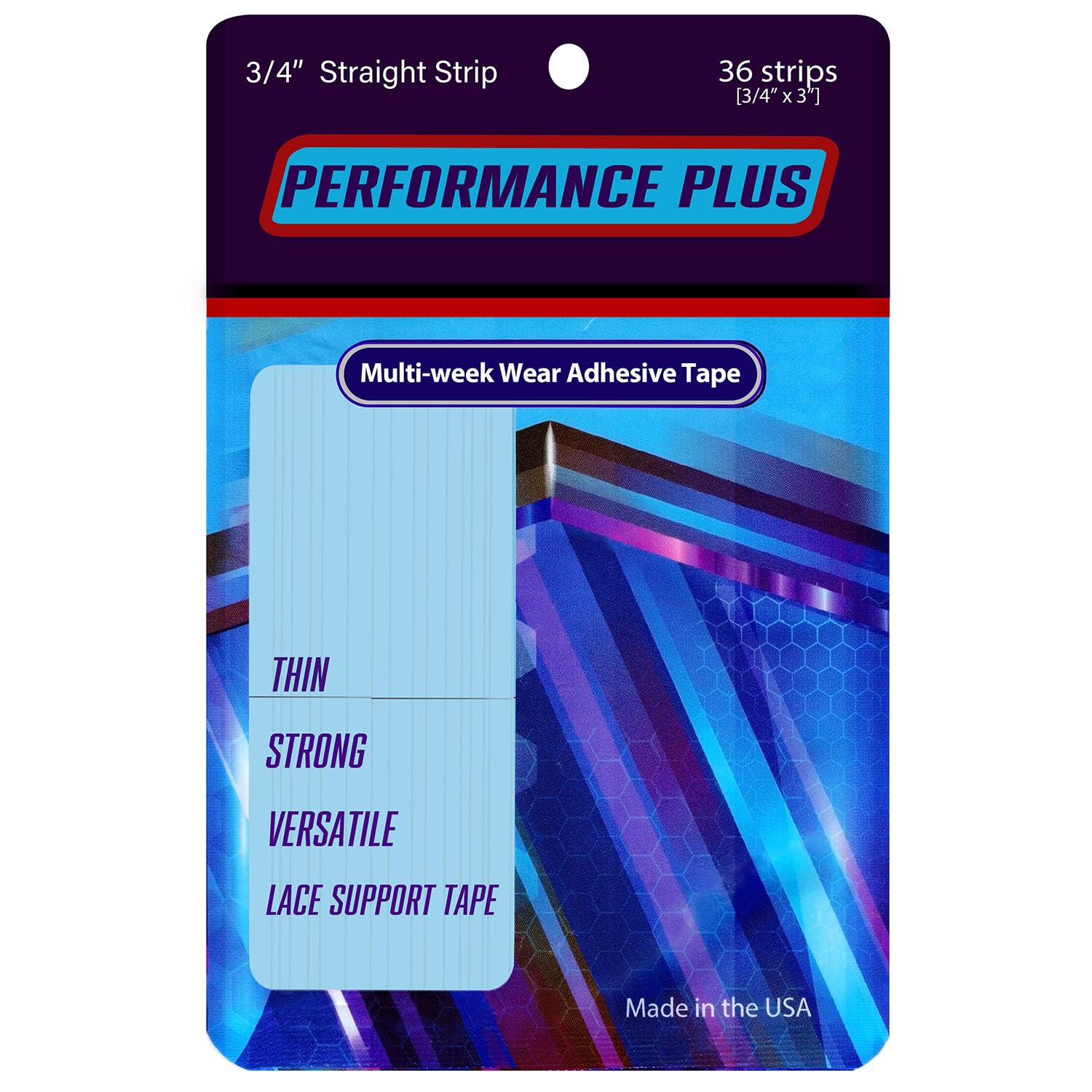 Truetape True Tape Performance Plus Protez Saç Bandı 3/4 Straight (2CM X 7,5CM)36 Adet