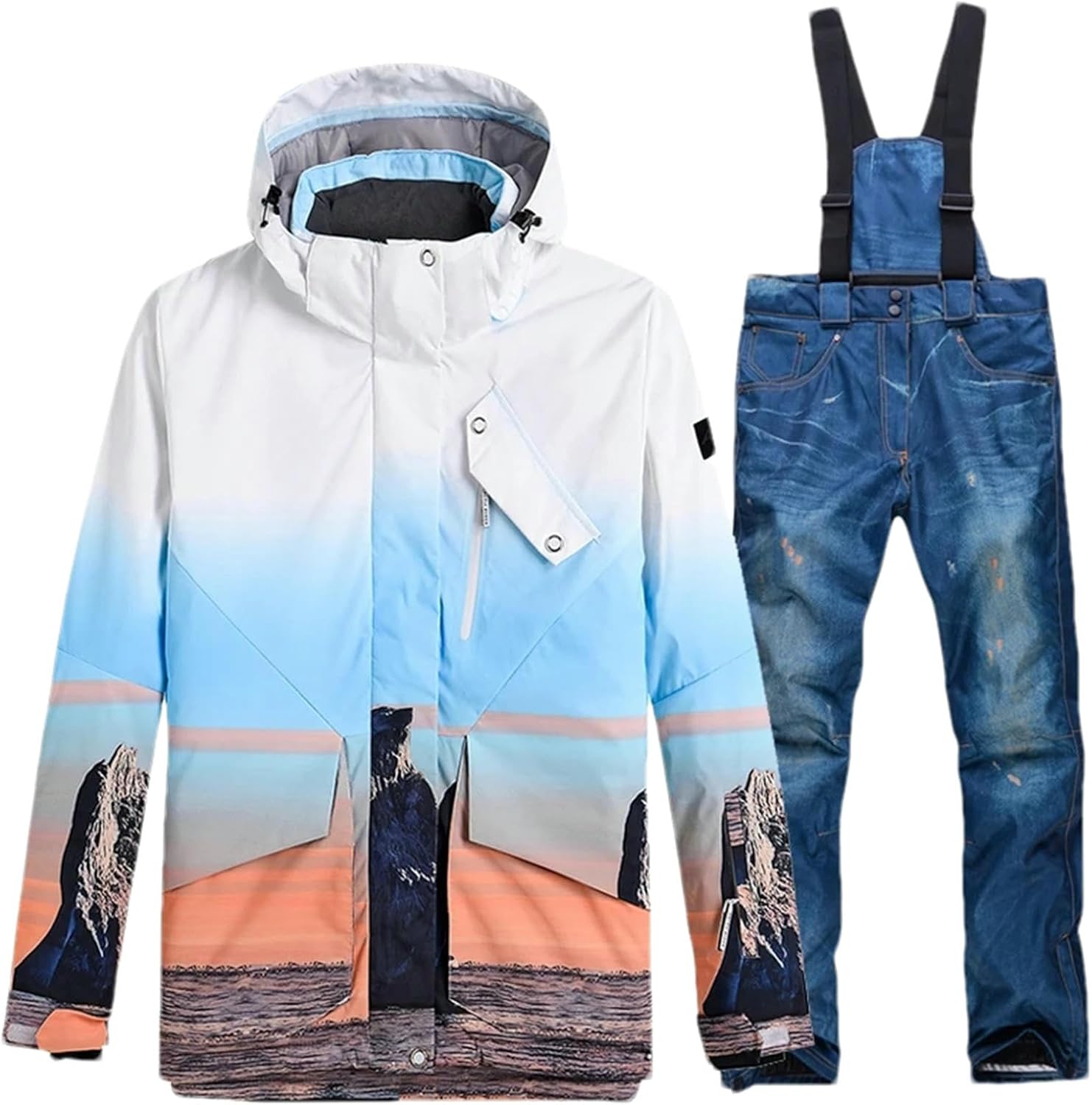 Men Snow Wear Suit Sets Snowboarding Suit Ski Clothes Ski Jacket Pant