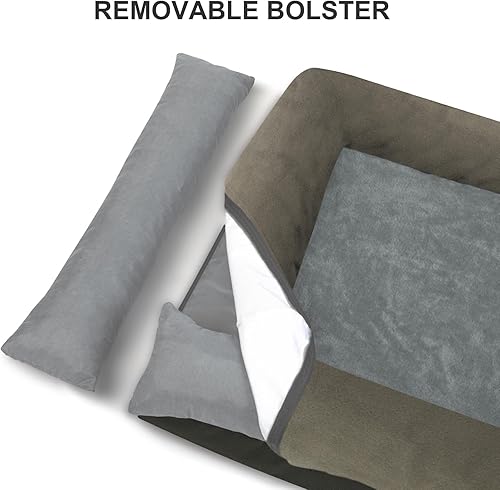 Miniatura 5 de Cama Ortopédica XL para Perros de Tamaño Grande, Cama para Mascotas de Espuma Viscoelástica con Gel Lavable con Funda Extraíble, Fondo Impermeable