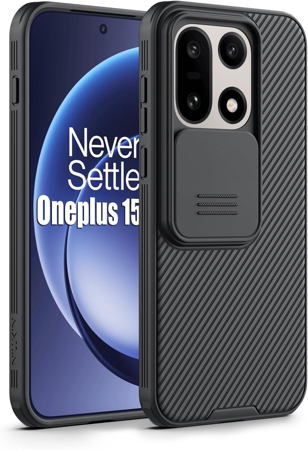 Nillkin for OnePlus 9 Pro Case with Slide Camera Cover, Upgrate CamShield Pro Case with Camera Protection for OnePlus 9 Pro 2021 - Black