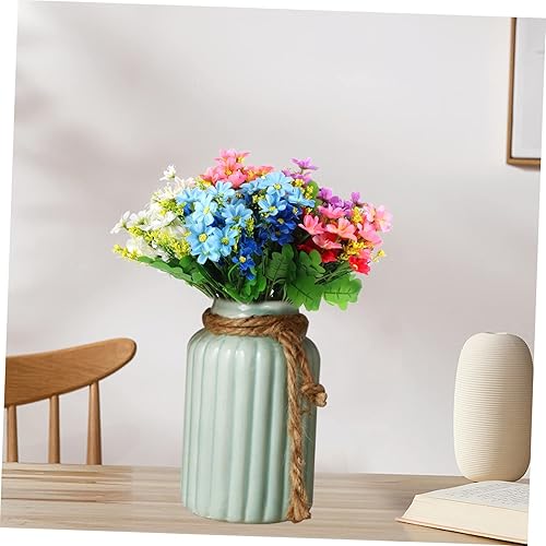 Miniatura 3 de ARTIBETTER 10 ramos de primavera artificiales de seda de margaritas africanas sintéticas, accesorios para fotos, plantas artificiales para