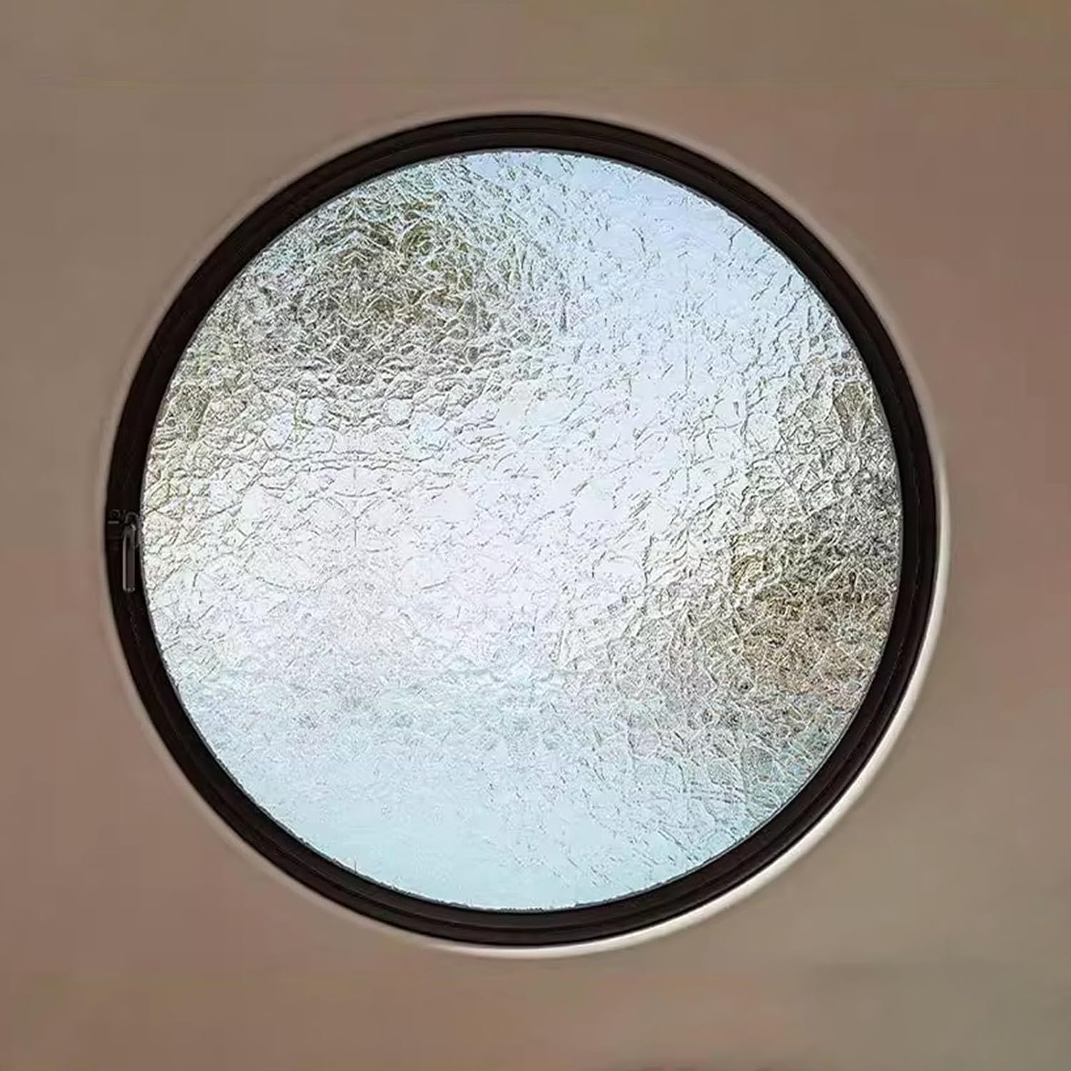 Shed Windows Round Rotating Windows That Open 360° Around Tempered Glass House Window for Attic, Kitchen, Study, Bedroom(White,100cm/39.4in)