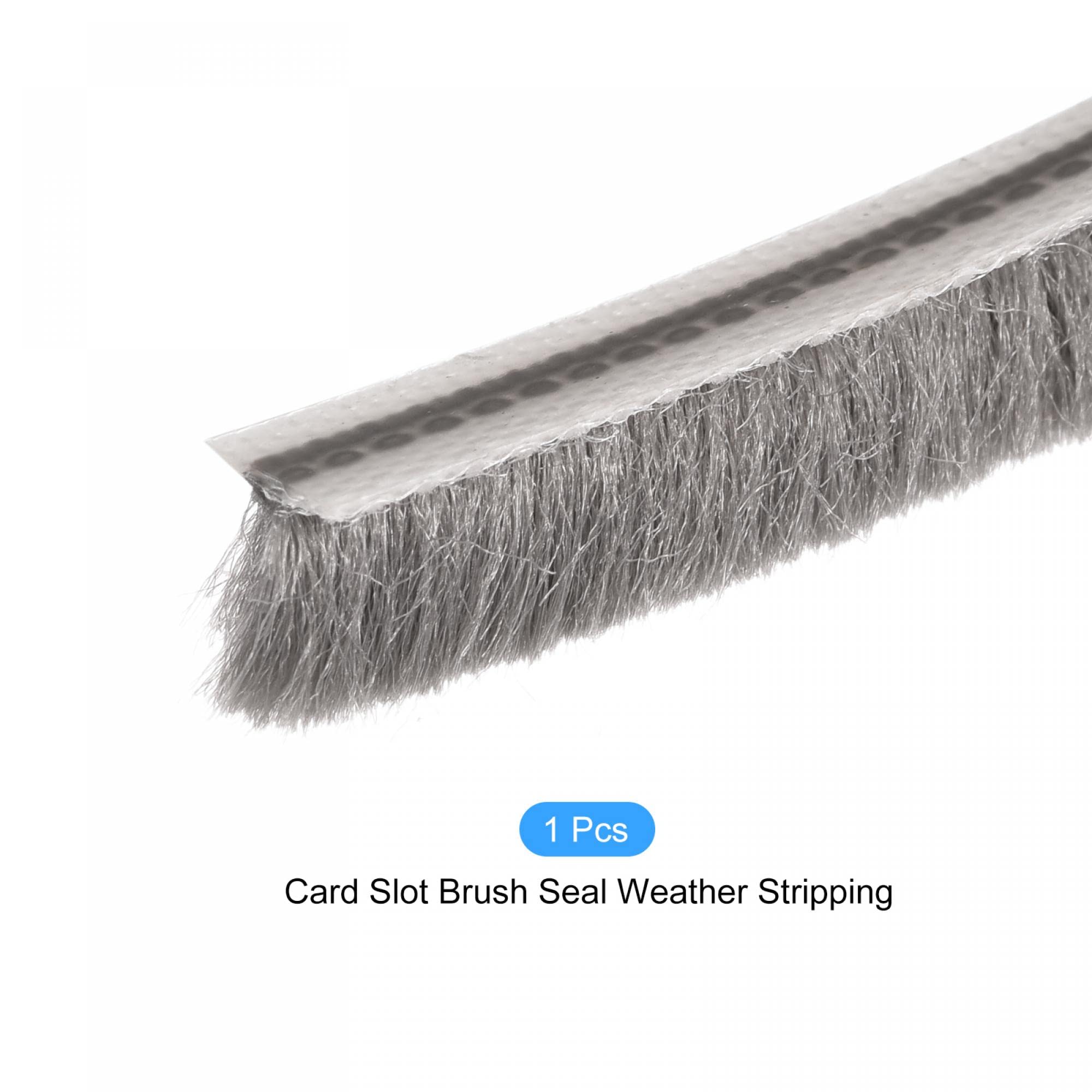 Bande Joint Brosse D'étanchéité 5mmx6mmx5,5m (18ft) Grise - Isolation Portes Et Fenêtres