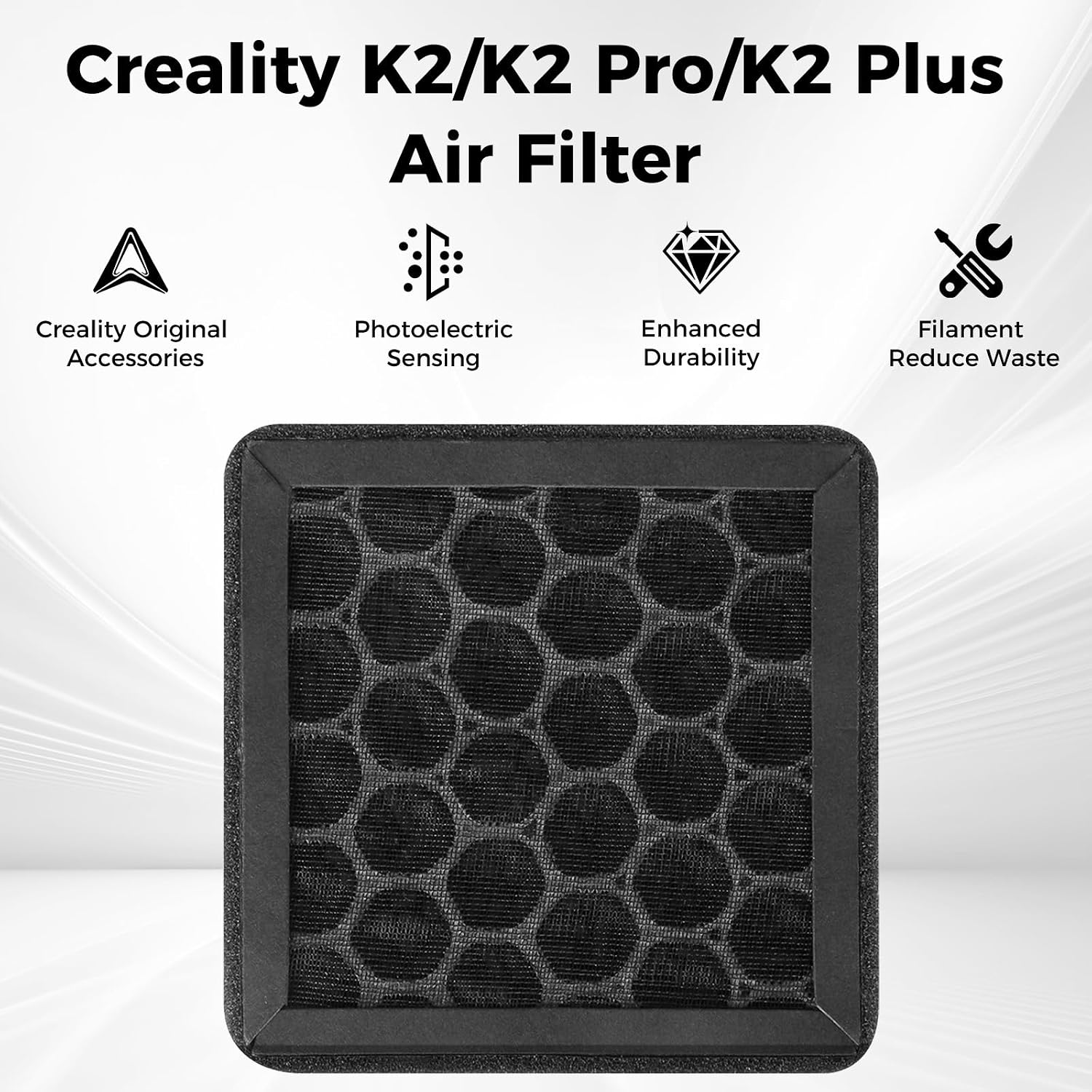 Creality Official K2/K2 Pro/K2 Plus Activated Carbon Air Filter, Original Filter Element for Cavity Purification System, 3D Printer Accessories Replacement for Creality K2 Series 3D Printers image 2