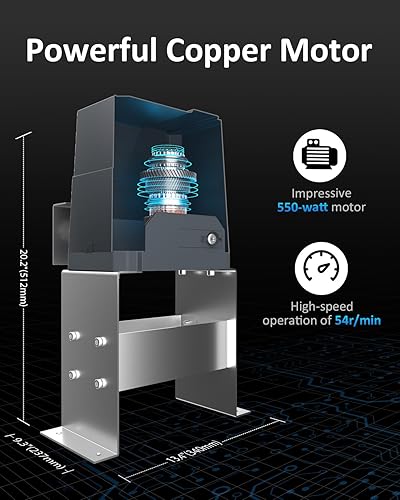 Miniatura 4 de GateNear Abridor automático de puerta corredera de hasta 3300 libras con sensor infrarrojo + 2 controles remotos + control remoto adicional