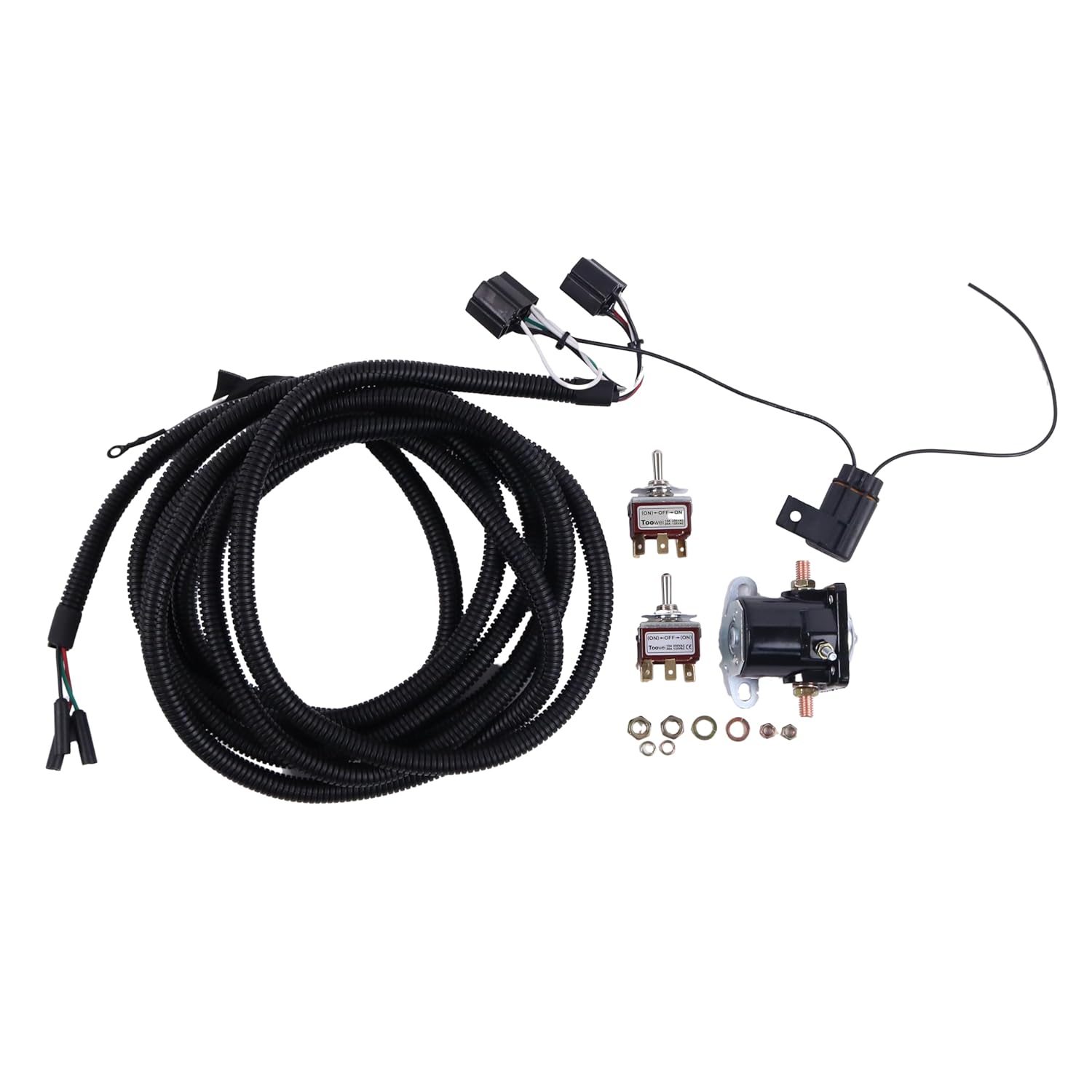 Snow Plow Toggle Wire Harness & Switch & Control Solenoid 15478 21918 1306075 21919 1306080 1306070 15730 Compatible with Meyer E46 E47 E57 E60