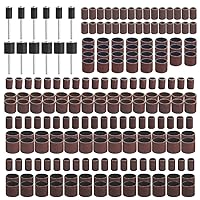 Vista 1 de WMYCONGCONG 252 PCS Drum Sander Set Including 180 240 320 600 Grits Sanding Drums with Drum Mandrels for Dremel Rotary Tool