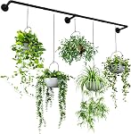 Bamworld Planters de suspension pour les plantes d'intérieur Planter Hanger intérieur Planter Rod 36.2in Étagères pour plantes à fenêtres Pot en métal non inclus