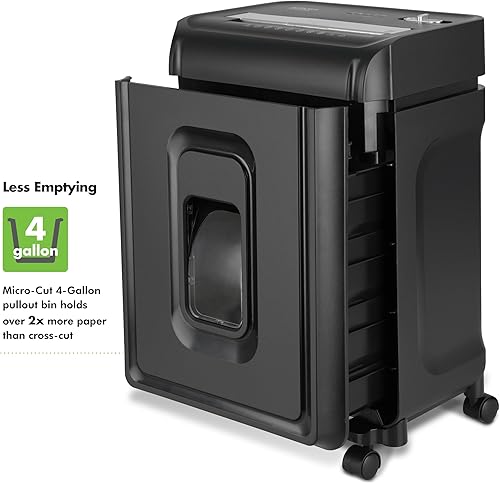 Miniatura 4 de Aurora AU1085MA - Trituradora de tarjetas de crédito y papel microcortado de 10 hojas de alta seguridad con papelera extraíble de 4 galonestiempo de