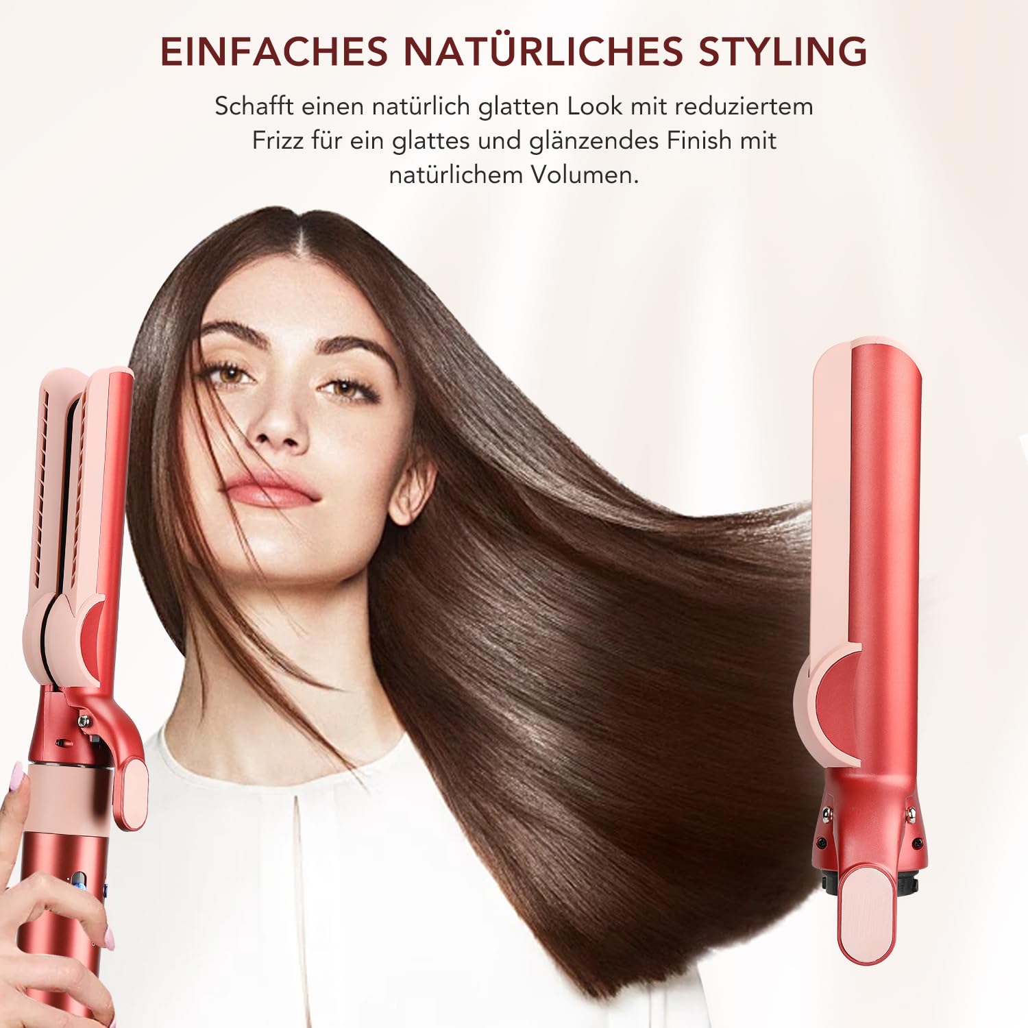 Piastra per capelli Dyson Airwrap, tecnologia Airflow senza piastre riscaldanti, asciugatura e levigatura in un solo passaggio, riduce i danni al calore, compatibile con HS01/HS05/HS08, fucsia