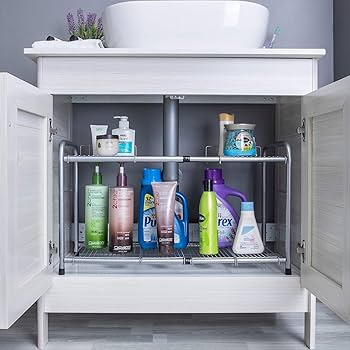 2点SET CONTAINER TABLE TOP 50L 74L Amazon.com: Flagship 2 Tier Under Sink Organizers and