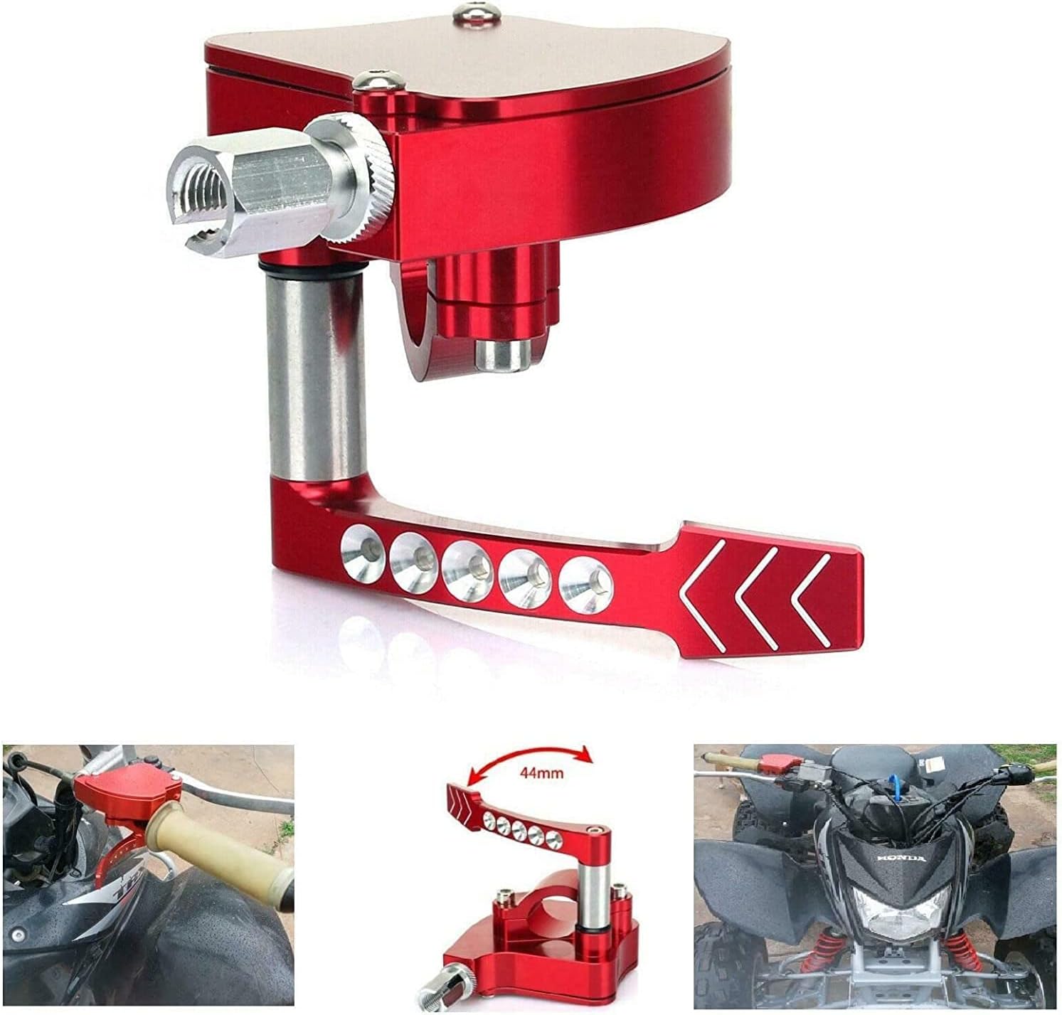 – TARAZON 7/8" ATV Red Thumb Throttle for Yamaha Banshee Raptor 350 660R 700 YFZ450, for Honda TRX400EX TRX 250 450 R, for Suzuki LTR 250 500 LT500R LTZ 250 400