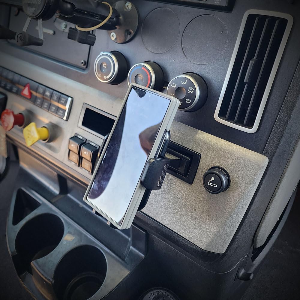 Smash Mount FL, Freightliner Cascadia Phone Holder Kit 2018-2024, 1 inch RAM Compatible or 17mm Ball Phone Mount Setup for Truckers (FL Lite Smash Mount) Smash Mount FL, Freightliner Cascadia Phone Holder Kit 2018-2024, 1 inch RAM Compatible or 17mm Ball Phone Mount Setup for Truckers (FL Lite Smash Mount)