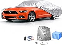 Vista 12 de Fundas para Automóvil Resistentes a la Intemperie Max Car Cover & Warranty Compatible con Ford 1979-2004 Mustang – Funda Exterior Cable Antirrobo