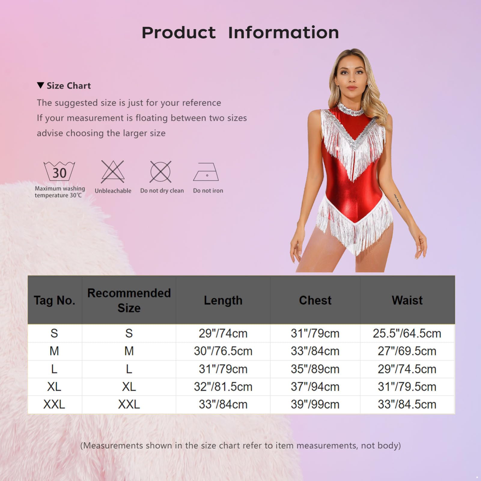 iEFiEL Maillot Brillante de Baile Latino con Flecos para Mujer Patinaje sin Mangas Leotardos Danza Salsa Tango Jazz Rumba