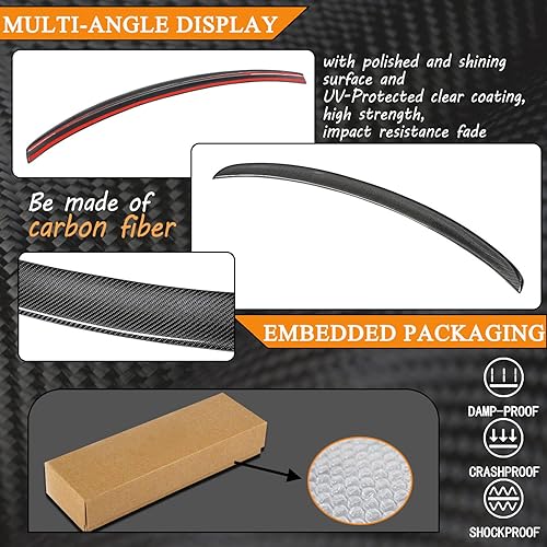 Miniatura 7 de Alerón de maletero de fibra de carbono para Audi A4 B8.5 A4 Quattro S4 Facelift Sedan 2013-2016 Factory Outlet CF, tapa trasera de arranque Highkick