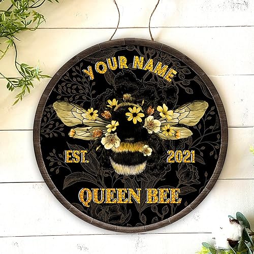 Miniatura 7 de Artsy Woodsy Placa de pared personalizada de madera de abeja de miel, regalos para apicultores, letrero de granja de abejas, letrero de abeja,