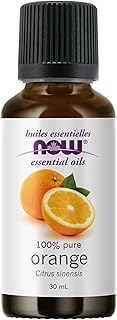 NOW Essential Oils, Orange Oil, Uplifting Aromatherapy Scent, Cold Pressed, 100% Pure, Vegan, Child Resistant Cap, 30mL