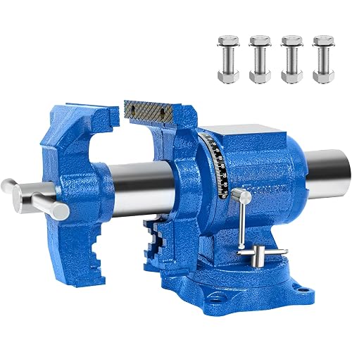 6” 360° Multi-Purpose Ductile Iron Bench Vise, 9900LB