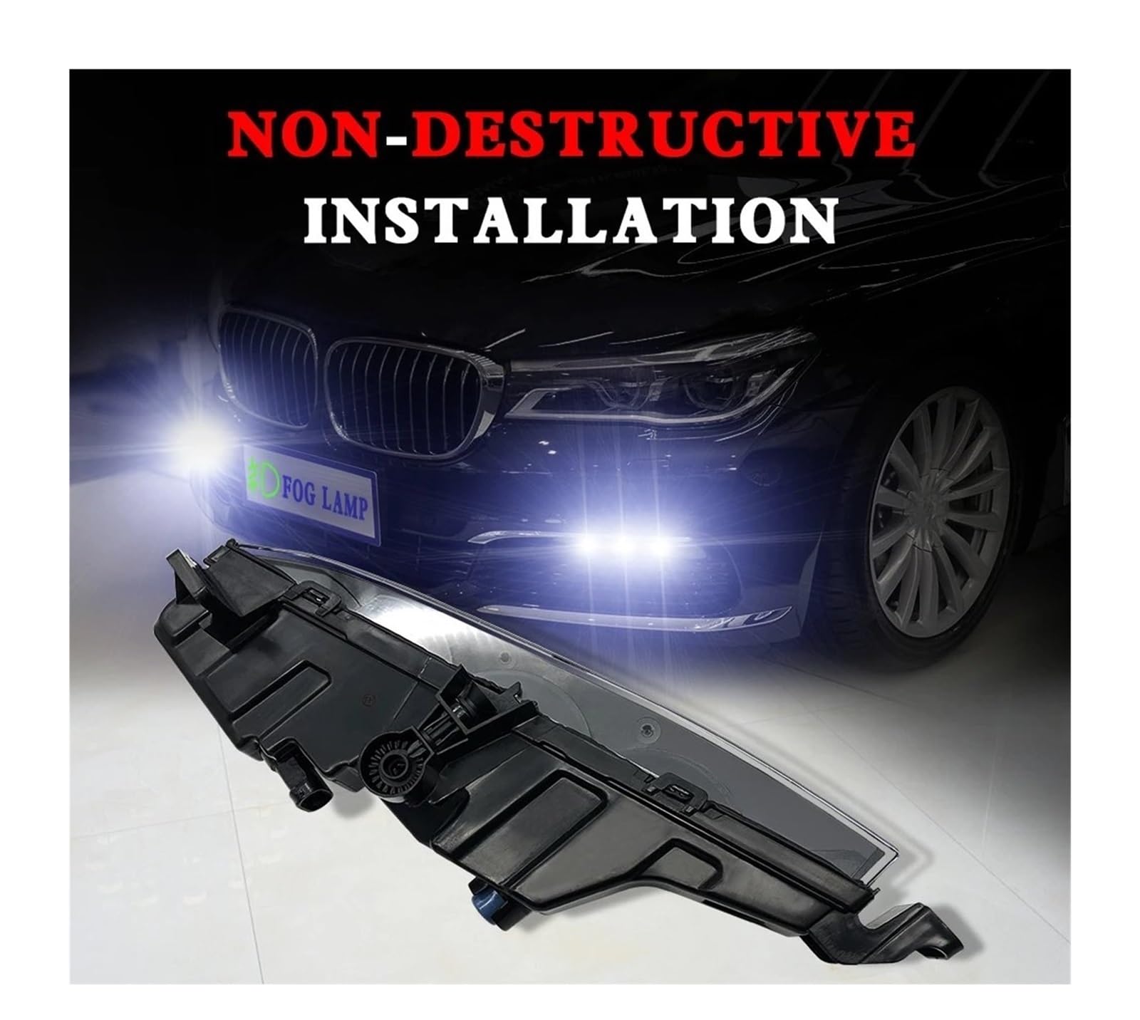Do BMW 7, G11 i G12 (2016-2019): reflektor przeciwmgielny, światła do jazdy dziennej (DRL)