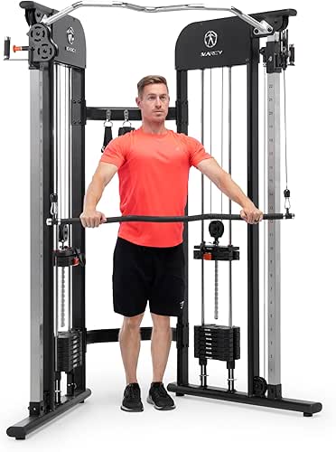 Marcy Strength Training Multi-Functional Trainer with 200 lb Weight Stacks,