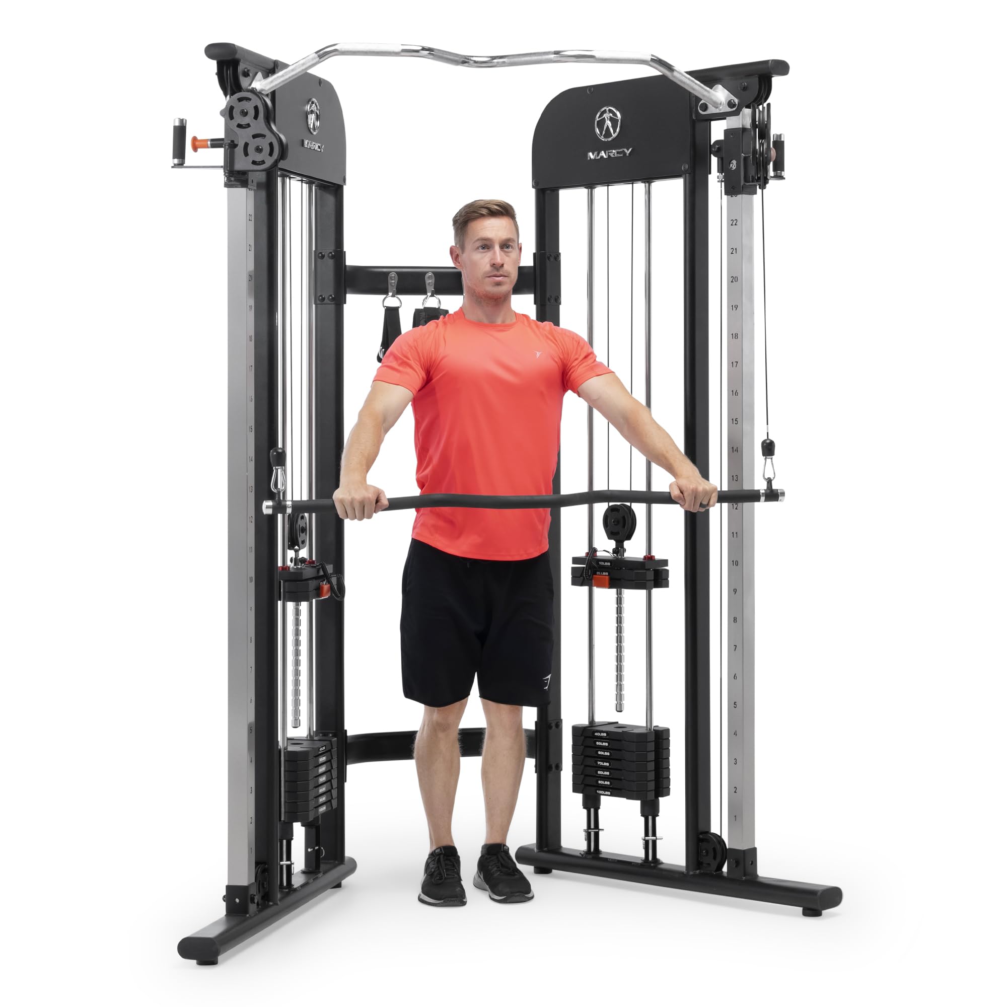 Marcy MFT-942 Functional Trainer, Máquina de Poleas con Peso Guiado