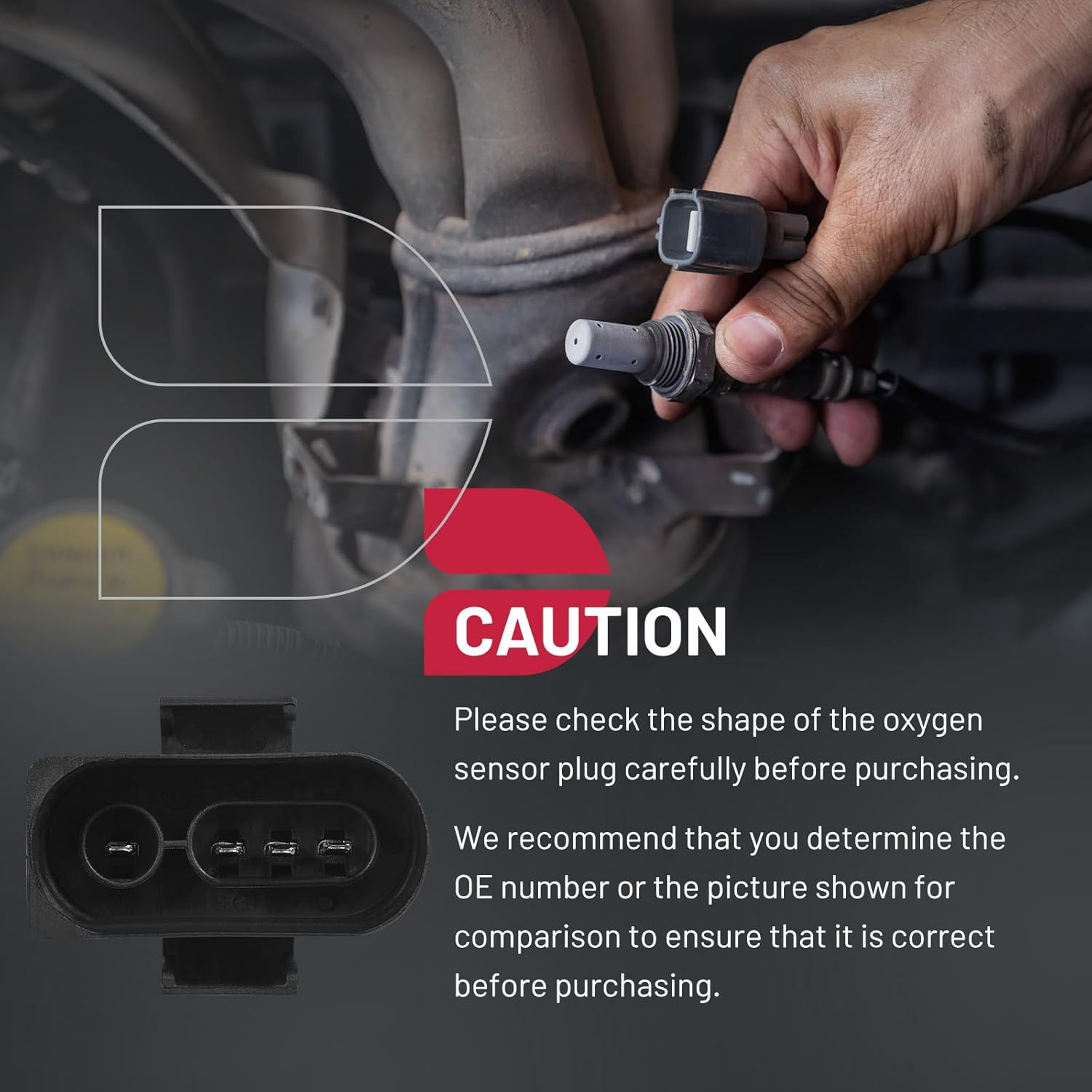 BDFHYK Oxygen Sensor Upstream O2, Compatible with Volkswagen Cabrio Golf Jetta 1996-1999 l4 2.0L, 15024, 030906265BN Replacement 1PCS