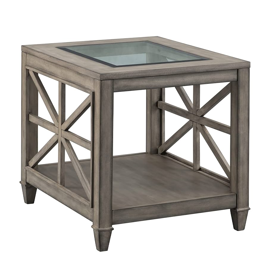 Amazon.com: Large End Table Solid Wood, Industrial Sofa Side