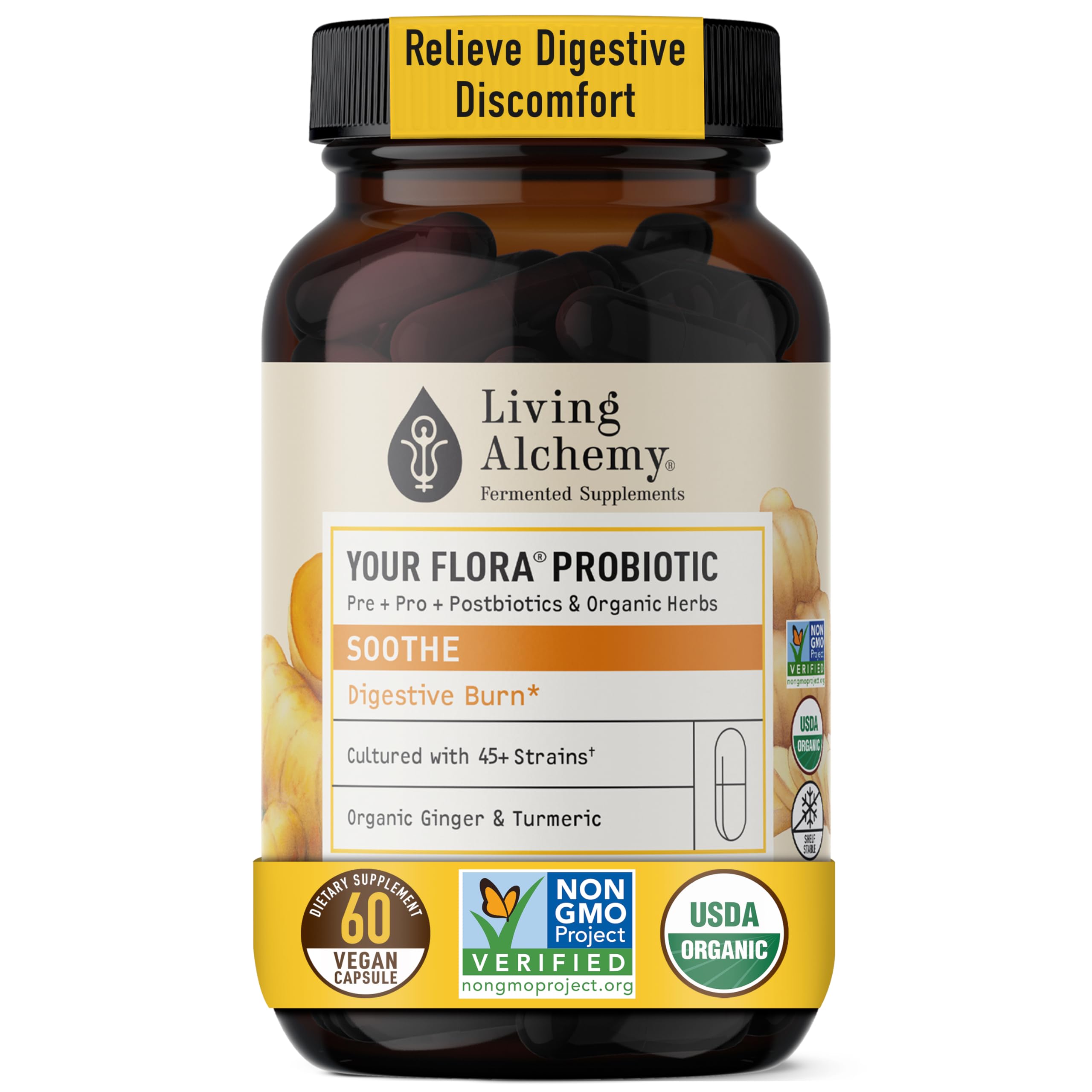 Amazon.com: Your Flora Probiotic Soothe – Non-GMO Probiotics with