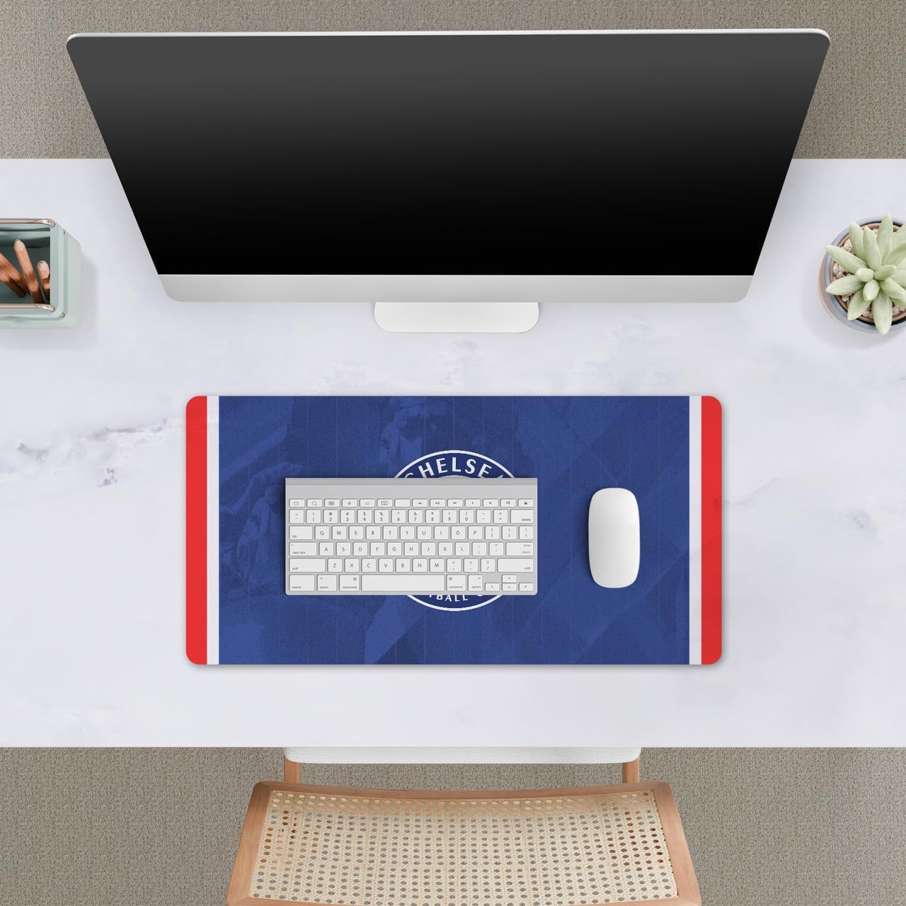 Head Case Designs Officially Licensed Chelsea Football Club Home 2025/26 Kit 23.62 x 11.81 x 0.12 inches (600 x 300 mm) - L Gaming Office Desk PC Keyboard Mouse Mat Pad