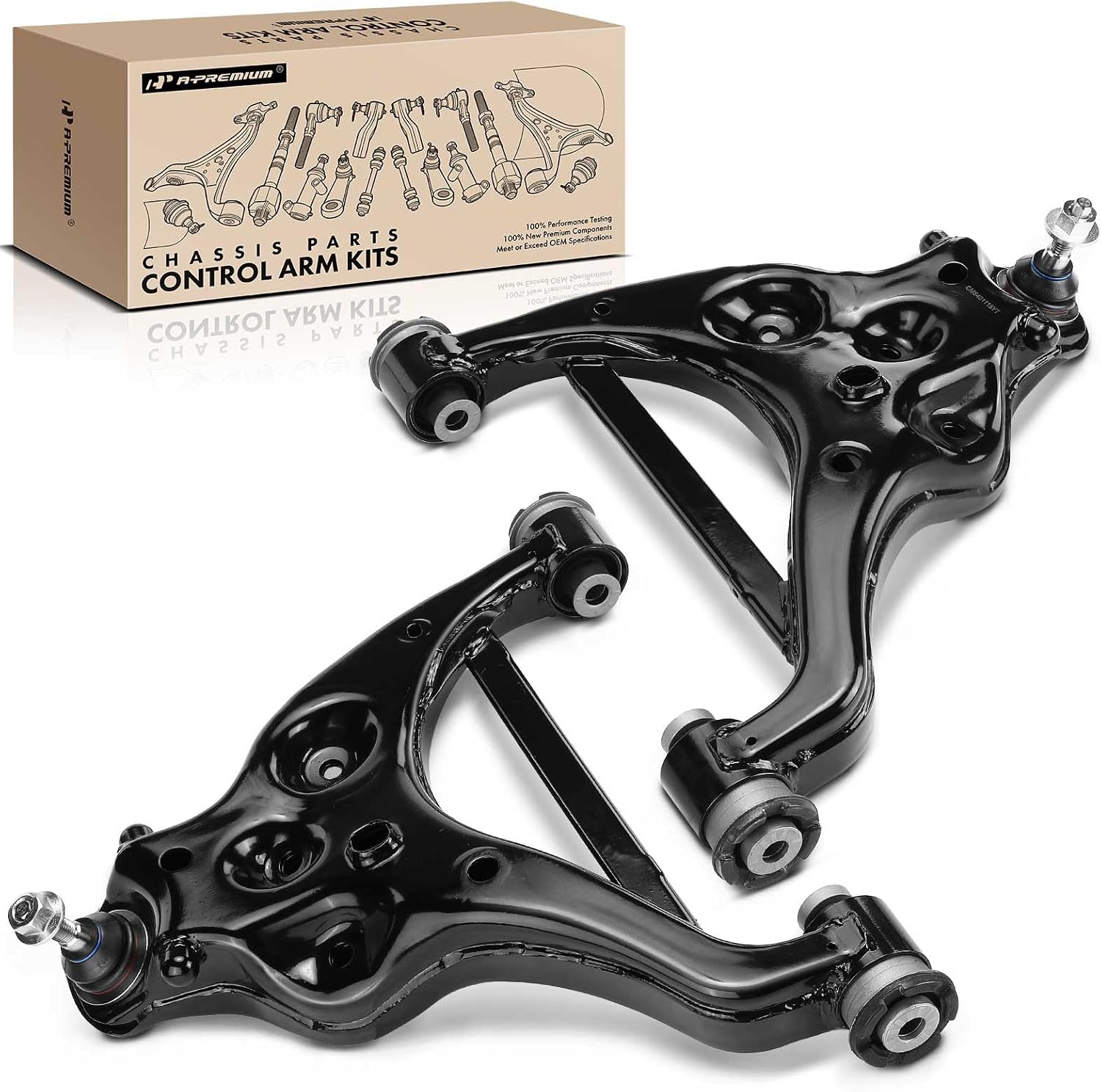 A-Premium 2 x Front Lower Control Arms, with Ball Joint & Bushing, Compatible with Ford F-150 F150 2014-2015, Expedition 2014-2017 & Lincoln Navigator 2014-2017