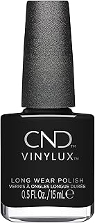 CND Vinylux Longwear Black Nail Polish, Gel-like Shine & Chip Resistant Color, 0.5 Fl Oz