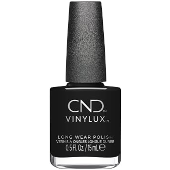 CND Vinylux Longwear Black Nail Polish, Gel-like Shine & Chip Resistant Color, 0.5 Fl Oz