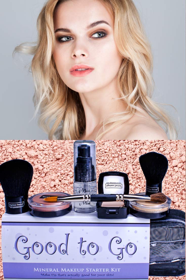 Good to Go Mineral Makeup Kit with Vitamins and Green Tea (Medium)