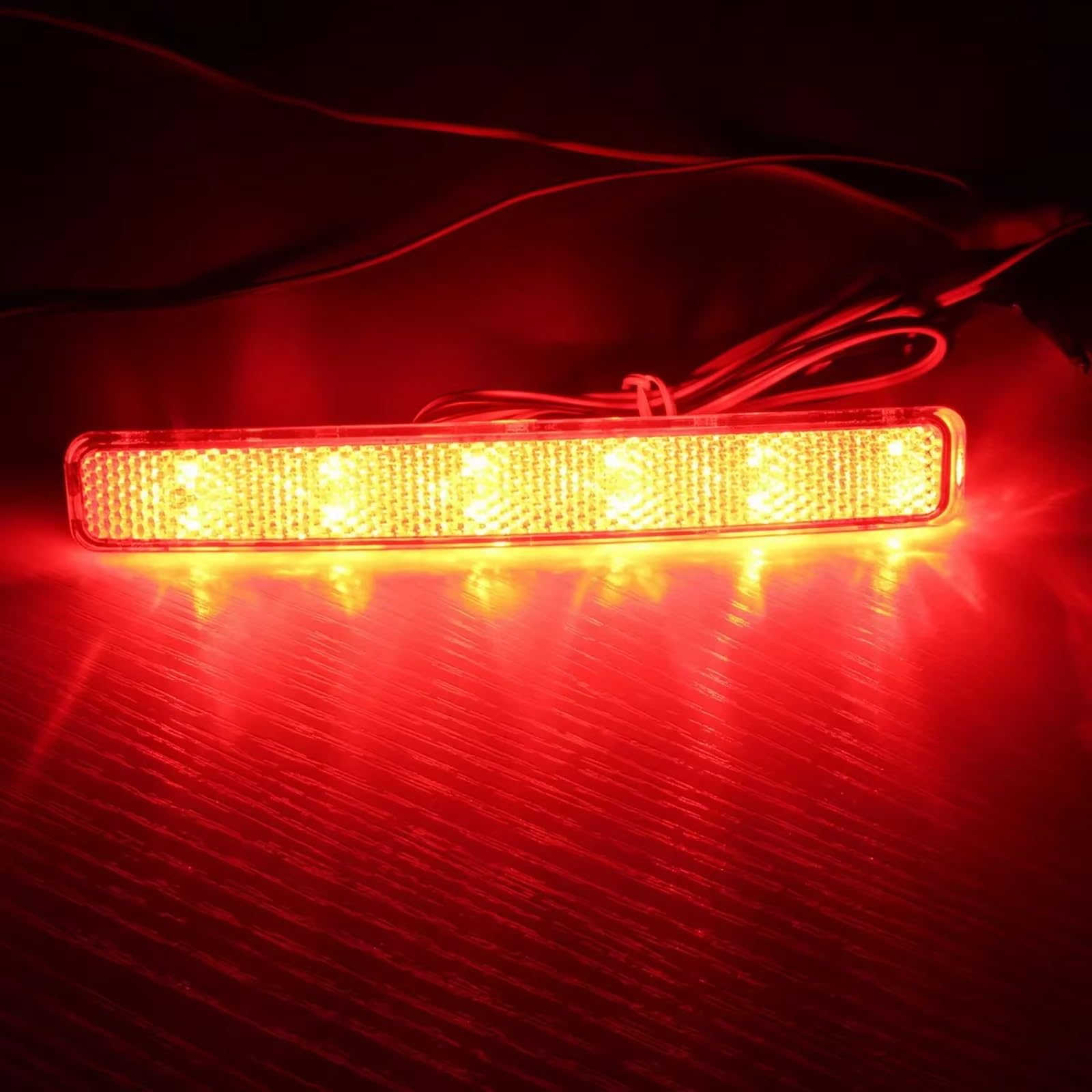 Pilotos Traseros Iluminación Para VW Para T5 2x 24 LED Reflector de parachoques Lente transparente Luz freno marcha atrás