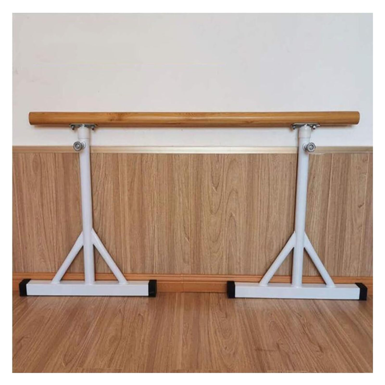 NGDFGR Portable Ballet Barre For Dance & Stretching, Adjustable Mobile Fitness Equipment For Pilates & Exercise, Ideal For Home & Studio Workouts,White,120Cm,White-150cm