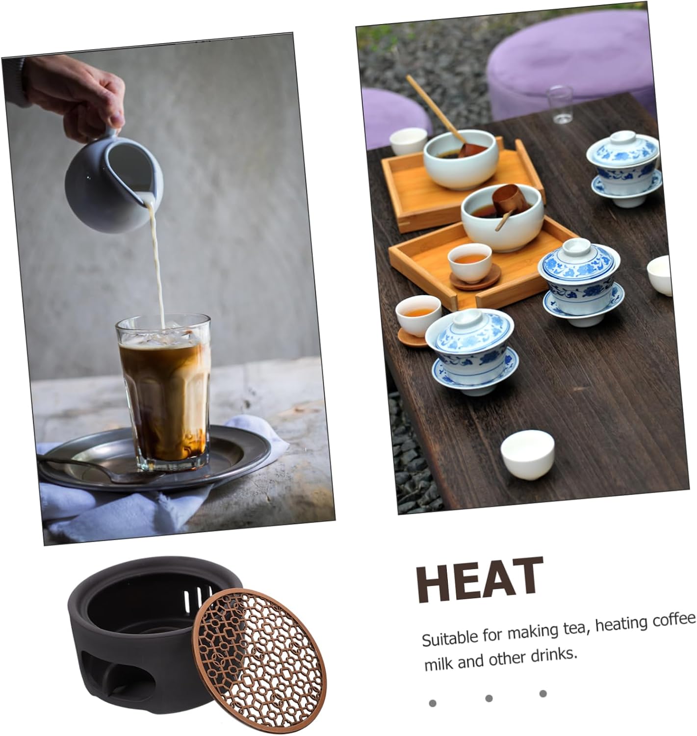 Hollow Teapot Warmer Tea Pot Warmer Safe Material Heat-Resistant Base for Tea Lovers