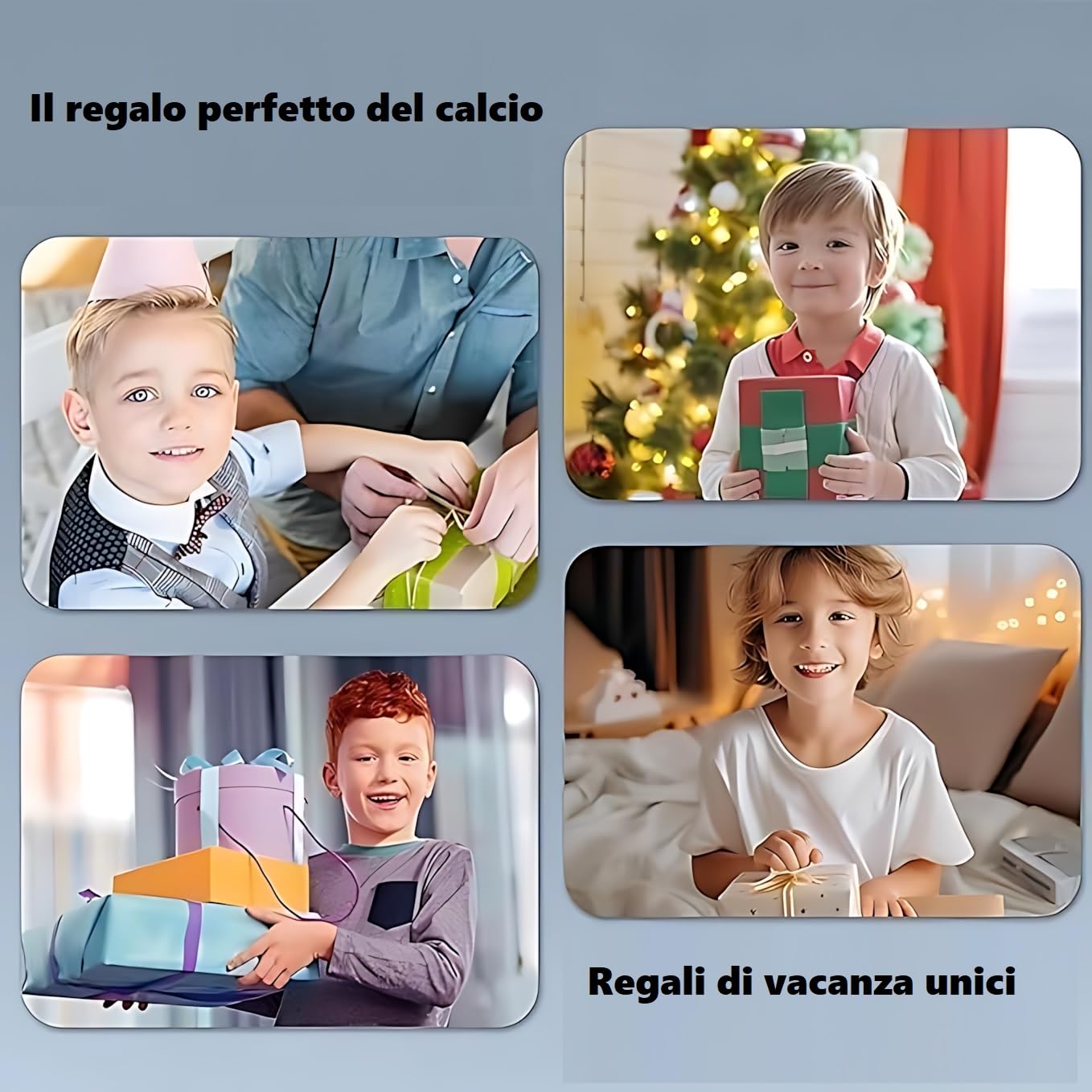 Maglia da Calcio Personalizzata per Bambini 24/25 – Kit Completo casa/Trasferta con Nome e Numero – Maglia da Calcio per Bambini (Maglia + Pantaloncini + Calzettoni)