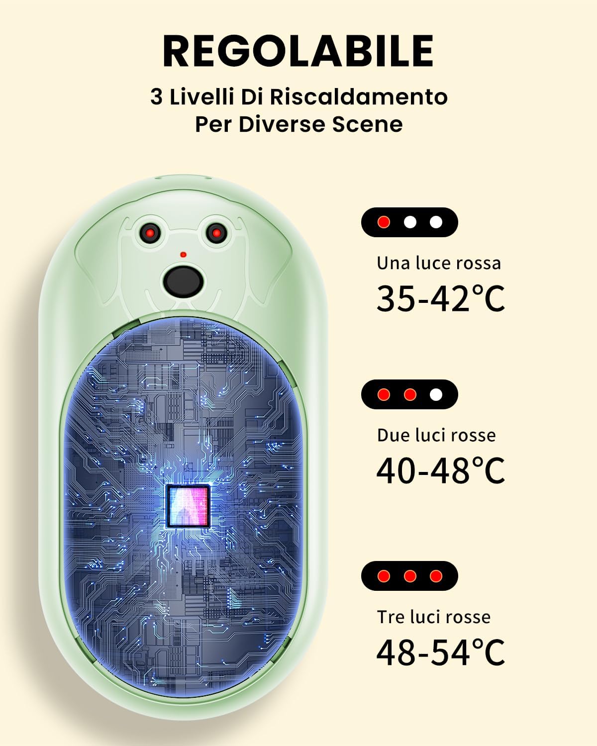 Scaldamani Ricaricabile 2 Pack, Scalda Mani Portatile Elettrico, Scaldamani Usb Riutilizzabile, Durata, Regali di Natale per Campeggio All'aperto, Caccia - Immagine 5