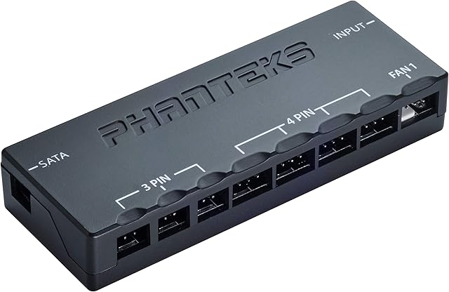 Phanteks Universal Fan Controller, PH-PWHUB_02  Low Profile Design, Universal Fan Controller, Magnetic Housing, Three Speed Modes with Remote Control