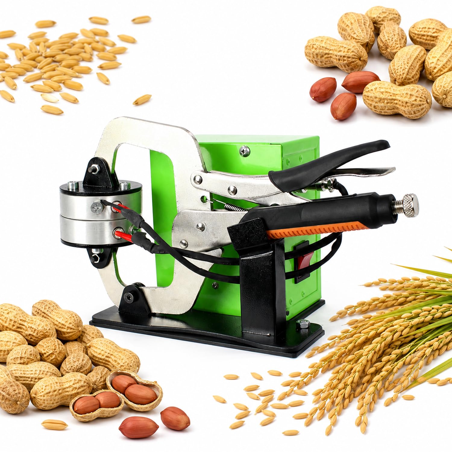 HiJiuAn Handheld Pliers Rosin Oil Extraction Machine, 2.8in Dual Heated Press Plates, Rosin Heat Press Machine, With Digital Display, Solventless Extraction, For Oil Wax