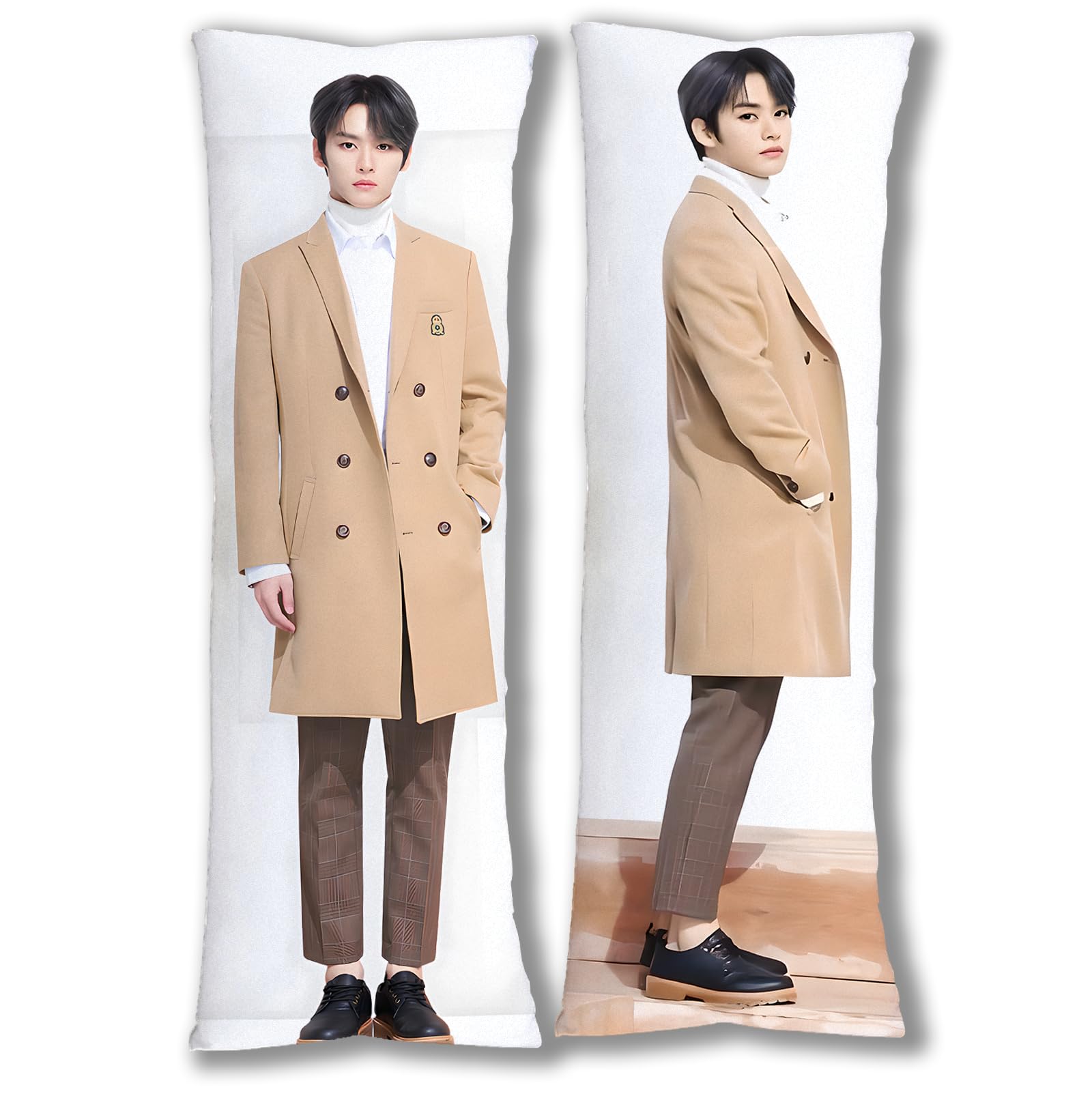 Hug Body Pillow Case Singger Pillowcase Cover for Fans 20"x59"(50x150cm) (Lee Know)