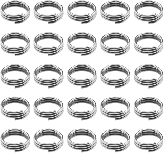 200PCS Dart Shaft Rings Dart Stem O-Ring Round Spring Coil Metal Spring Ring for Nylon Dart Shafts Dart Accessories 4mm Silver