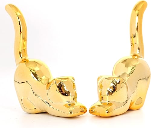 Miniatura 10 de Estatua dorada de elefante pequeño, estatua de elefante, decoración de estilo moderno, estatuas de elefante de cerámica para decoración del hogar